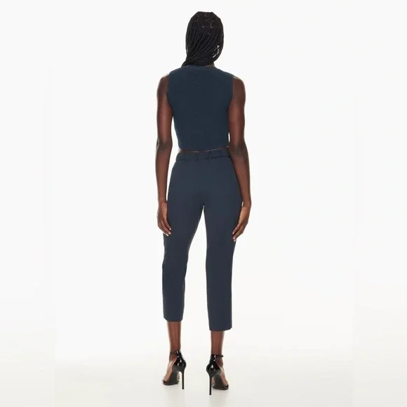 Aritzia babaton size 2 navy trousers - Picture 3 of 9